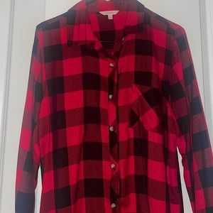 Basic Red and Black Fall Flannel